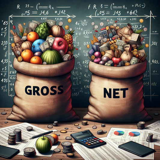 difference between gross and net